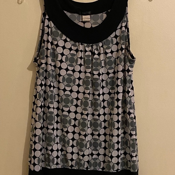 Maurices Polka Dots Sleeveless Top Womens Size M Casual Made In USA - Picture 1 of 8